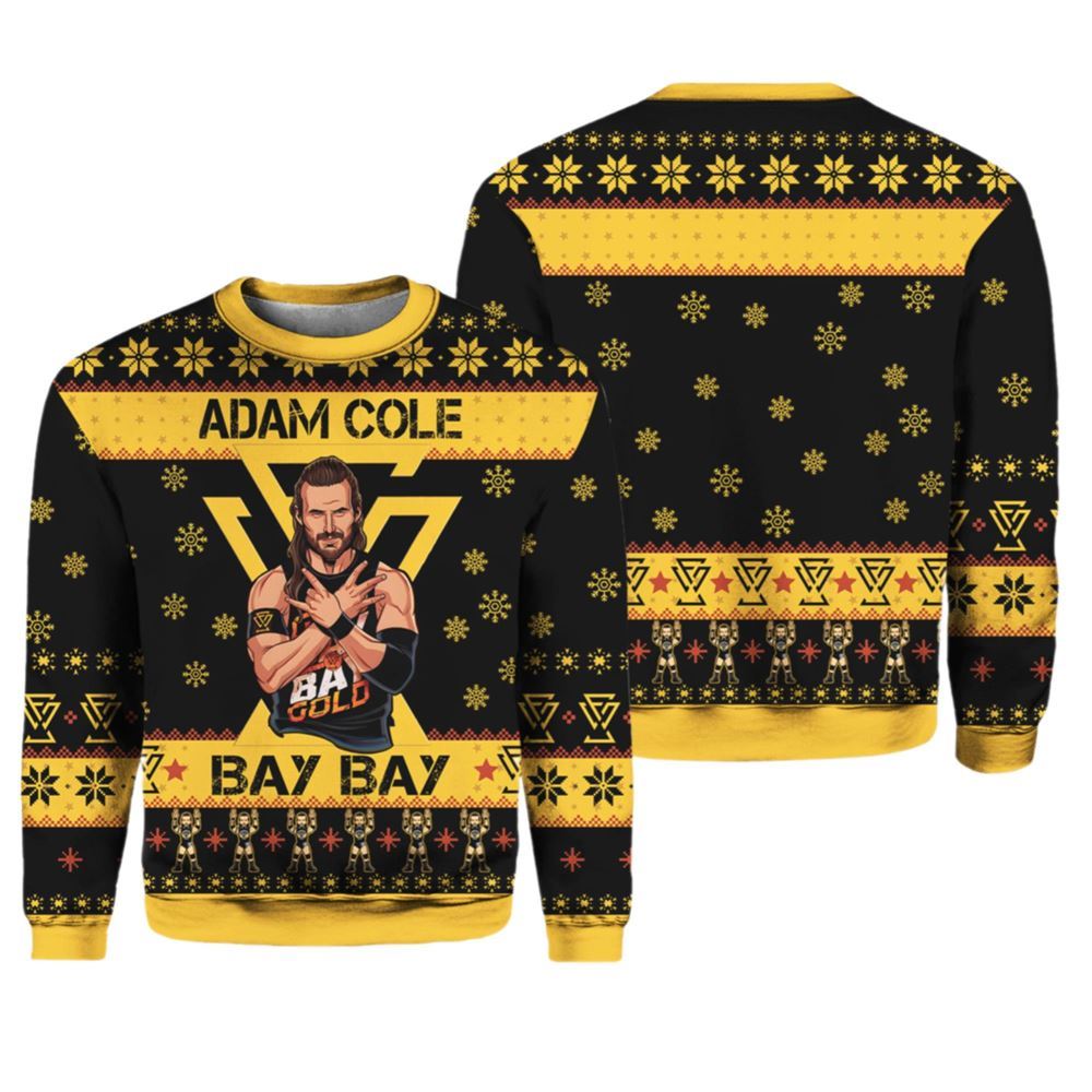 Adam Cole Bay Bay Ugly Christmas Sweater