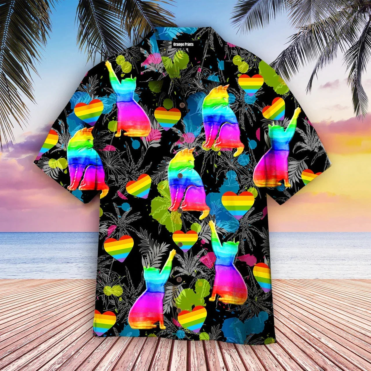 Aloha Celebrates Lgbt Cat Pride Month Hawaiian Shirt
