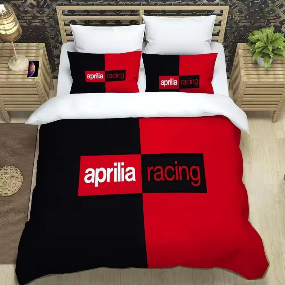 Aprilia Racing Motorcycle Bedding Set