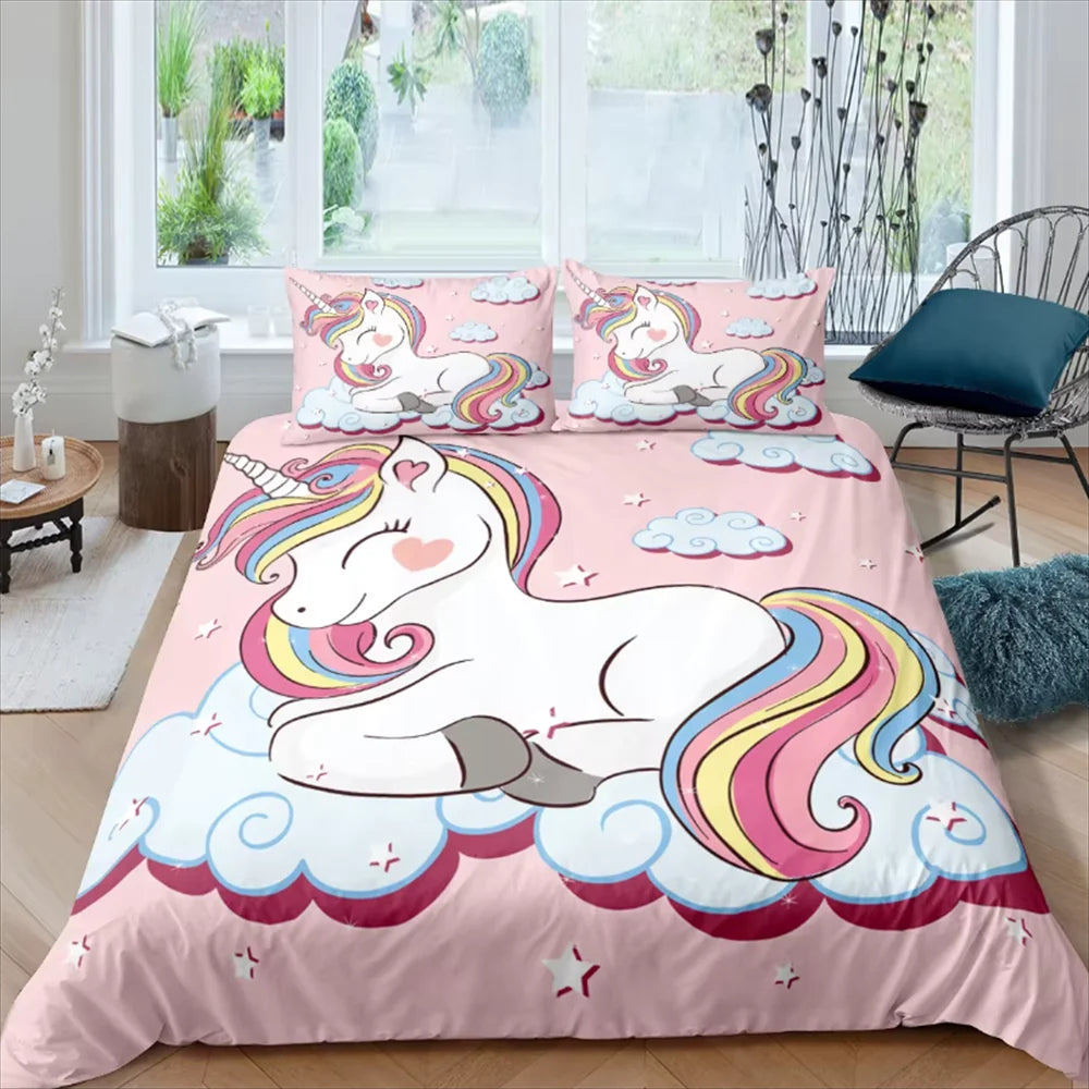 Unicorn Bedding Set for Kids & Adults