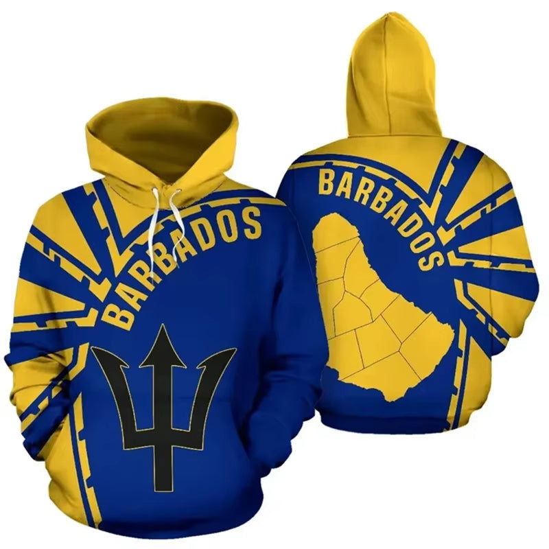 Barbados Flag Hoodie