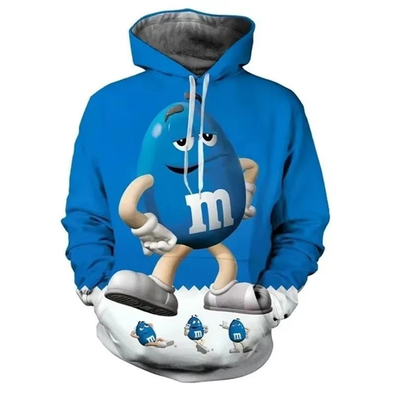 Blue Chocolate M&M Hoodie