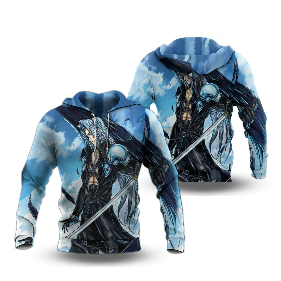 Blue Sephiroth Final Fantasy Hoodie