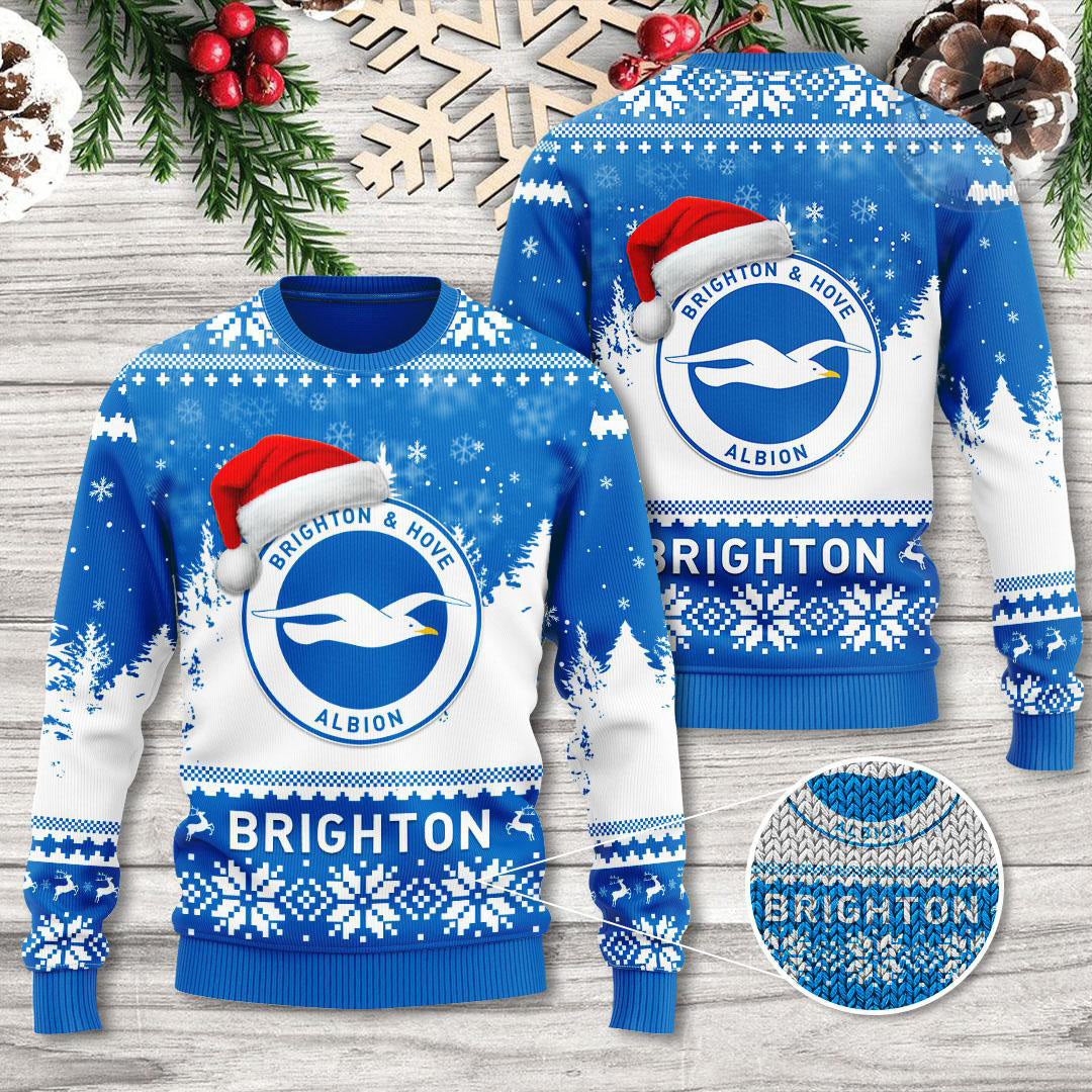 Brighton Albion Hove Ugly Christmas Sweater