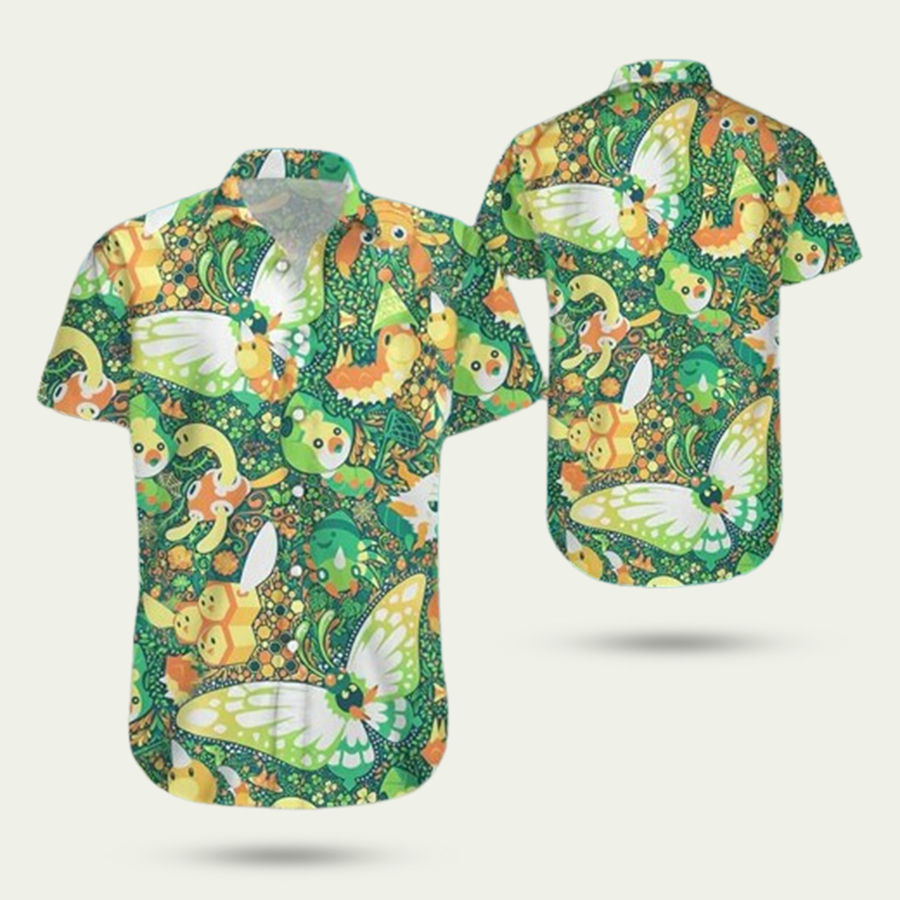 Butterfly Bug Pokemon Hawaiian Shirt