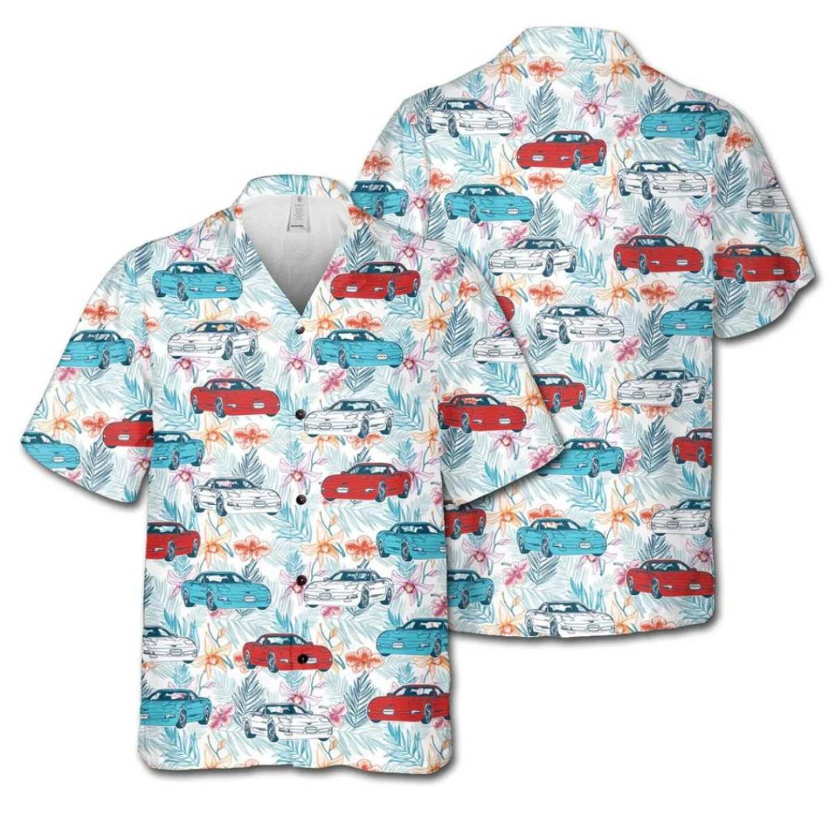 C5 Corvette Red White And Blue Hawaiian Shirt