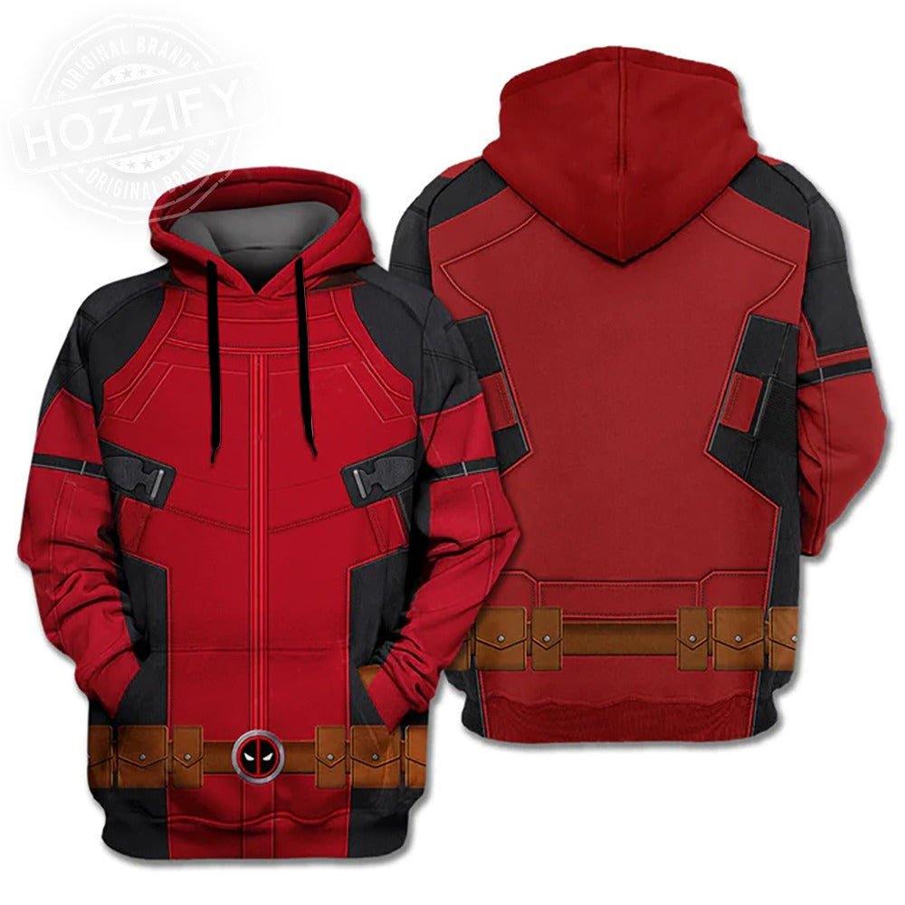 Cosplay Wade Winston Wilson Red Deadpool Hoodie
