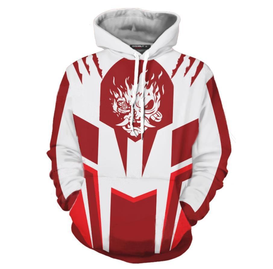 Cyberpunk Game Animal Gang Red Hoodie