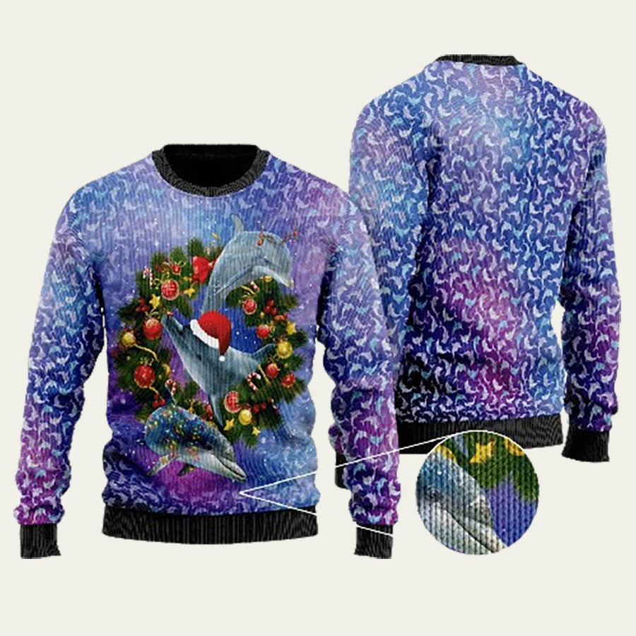 Dolphin Ugly Christmas Sweater