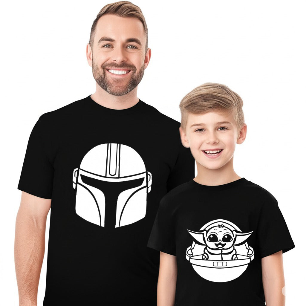 Star Wars Mandalorian & Baby Yoda Father Son Shirts