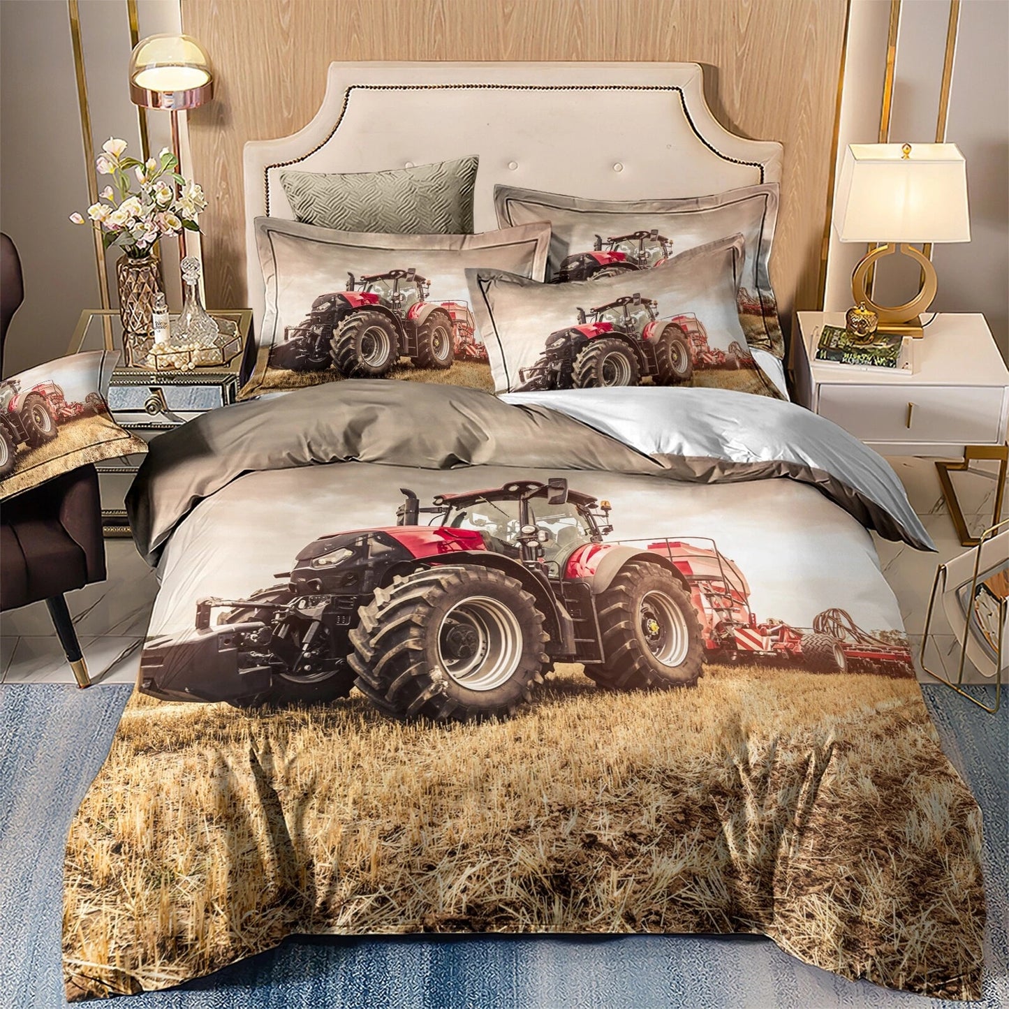 Farm Harvest Tractor Bedding Set