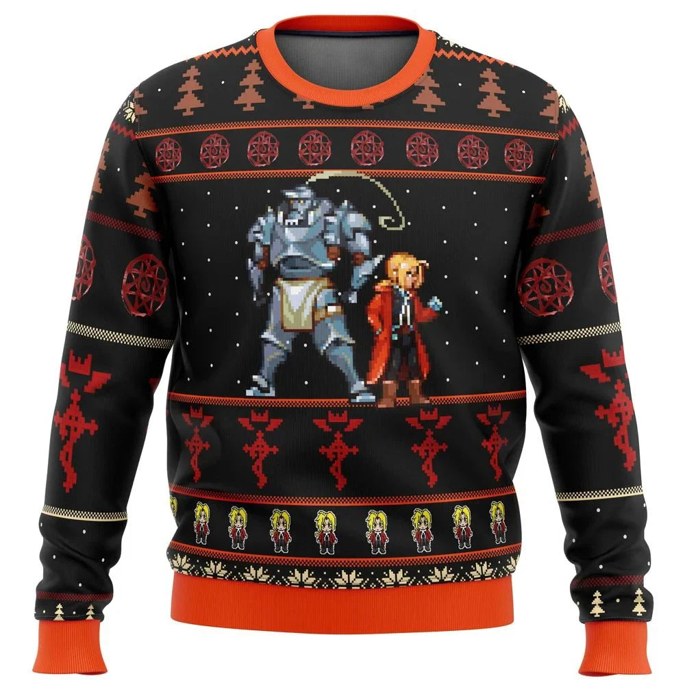 Fullmetal Alchemist Alt Ugly Christmas Sweater