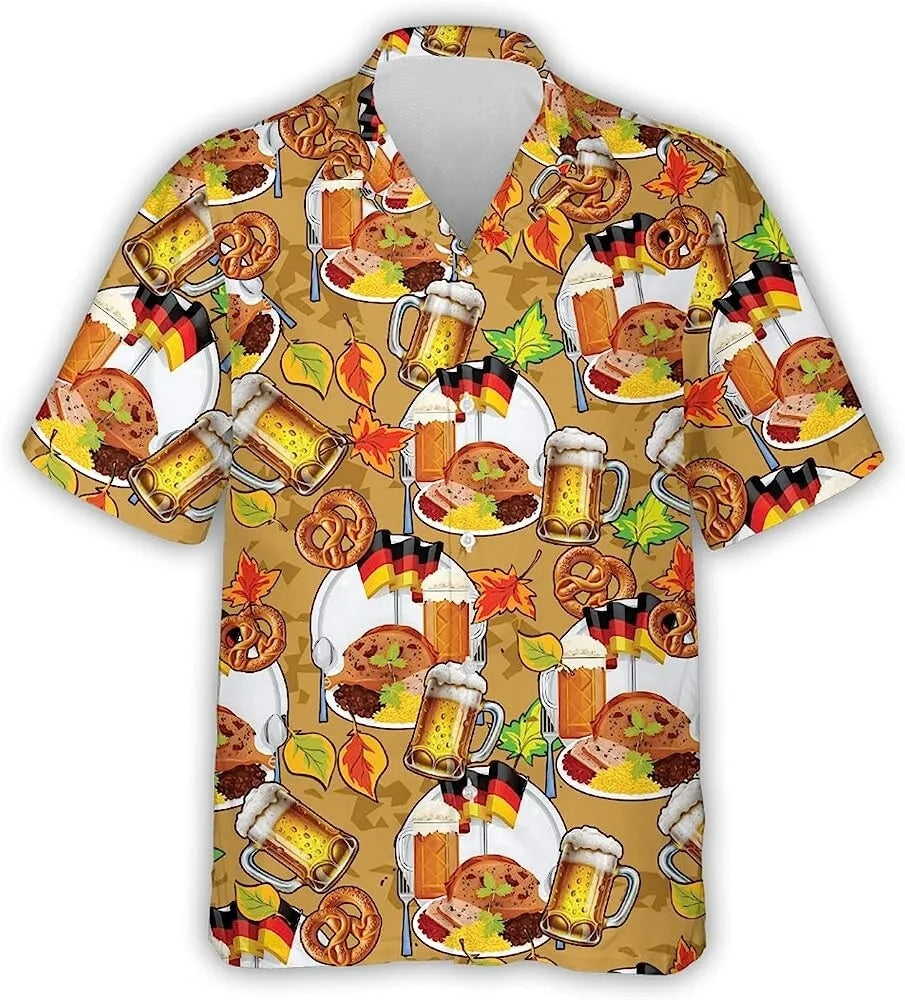 German Food And Beer Hawaiian Shirt