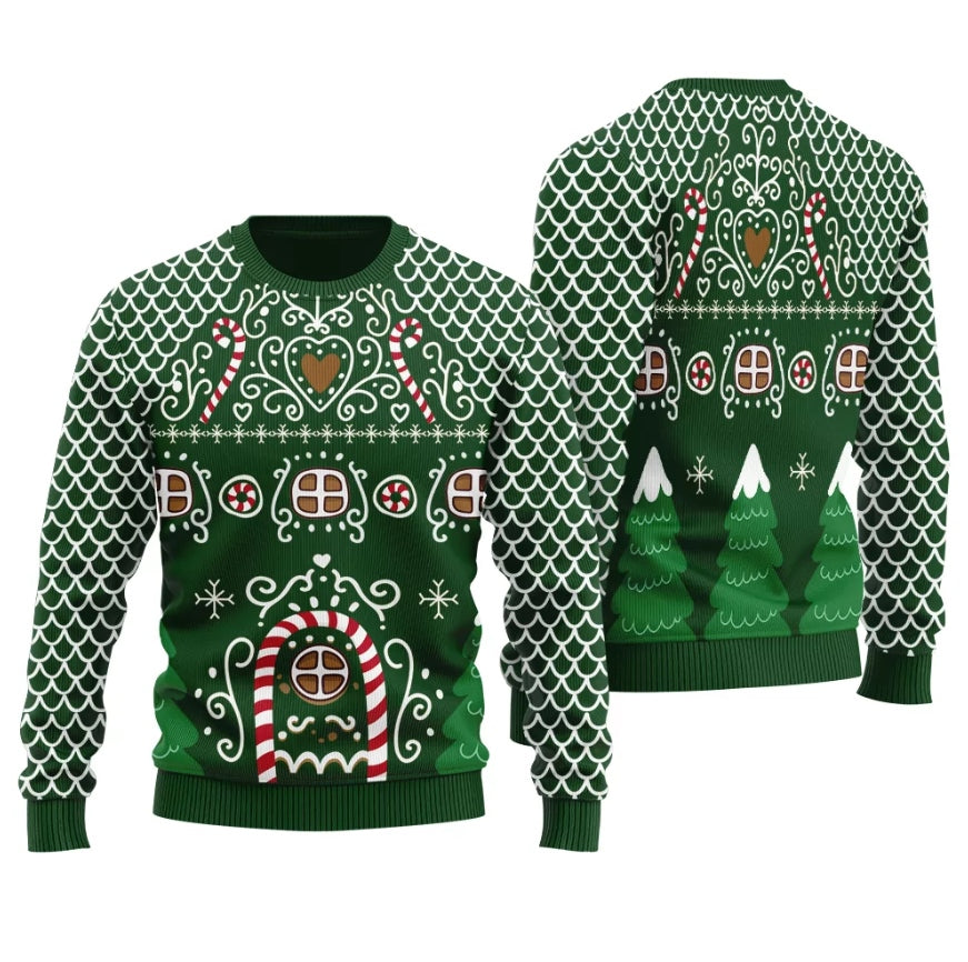 Gingerbread House Ugly Christmas Sweater
