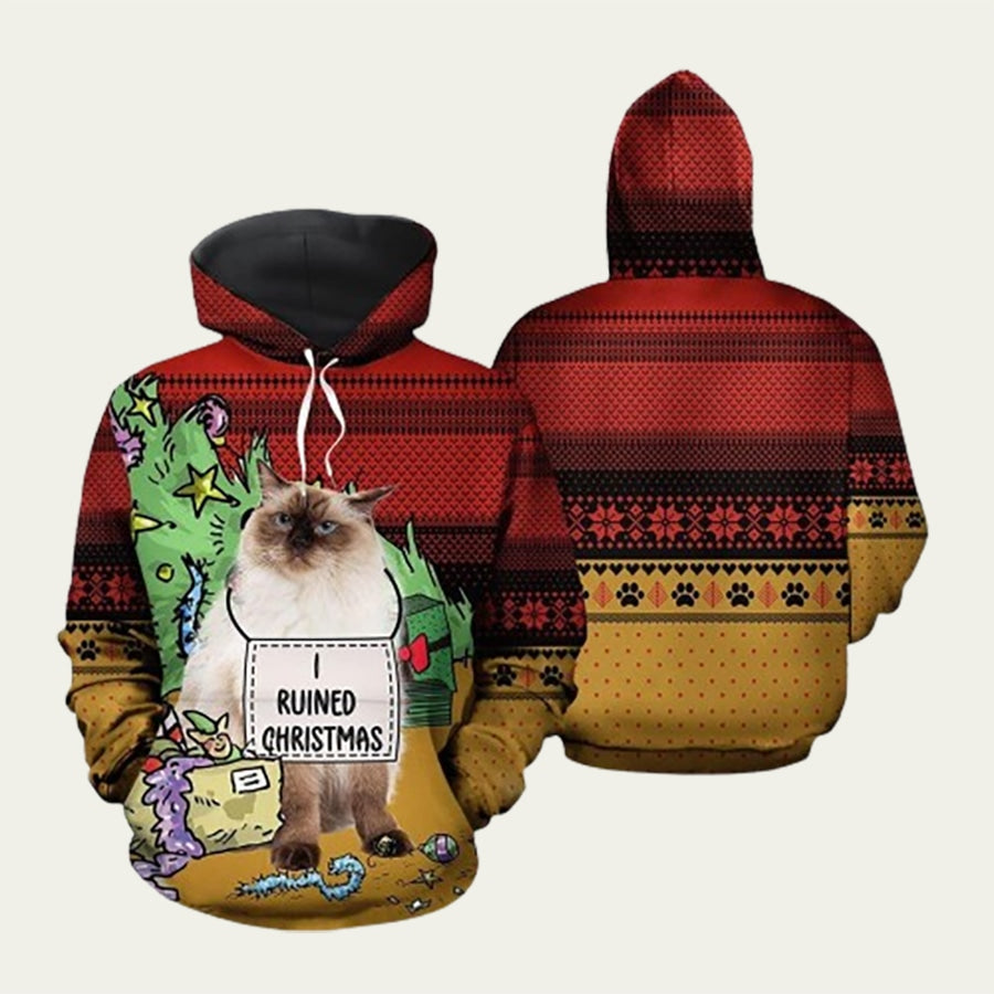 Grumpy Cat Ruined Christmas Hoodie