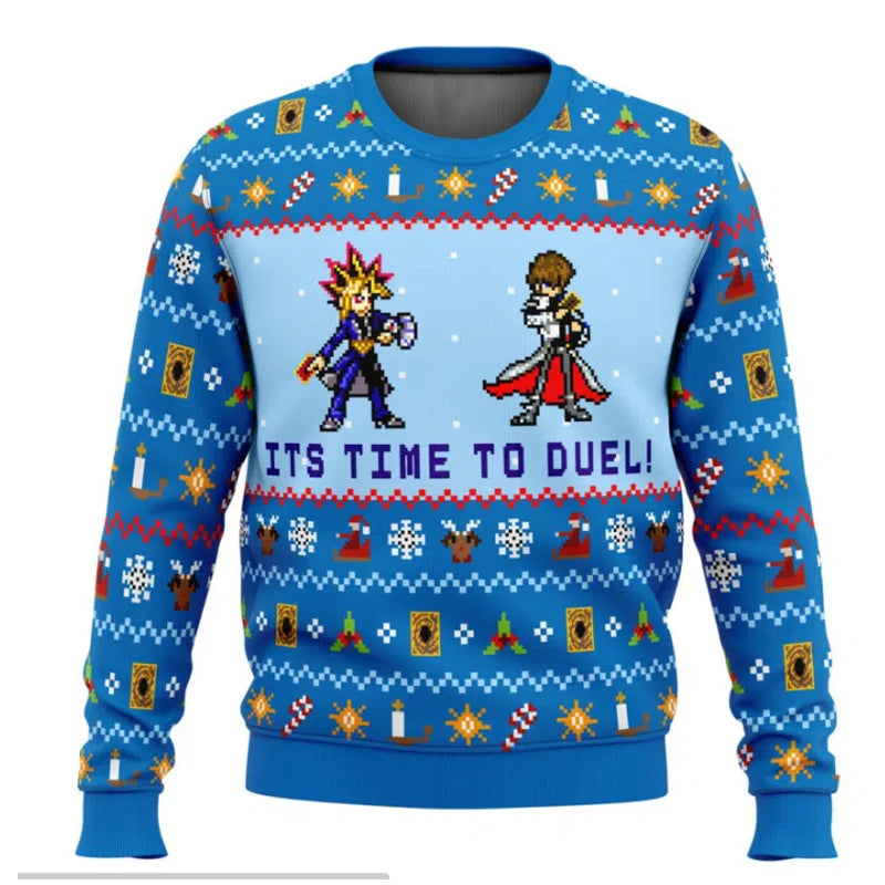 Its Time To Duel Yugioh Ugly Christmas Sweater