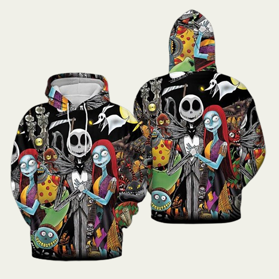 Jack And Sally Nightmare Before Christmas Hoodie