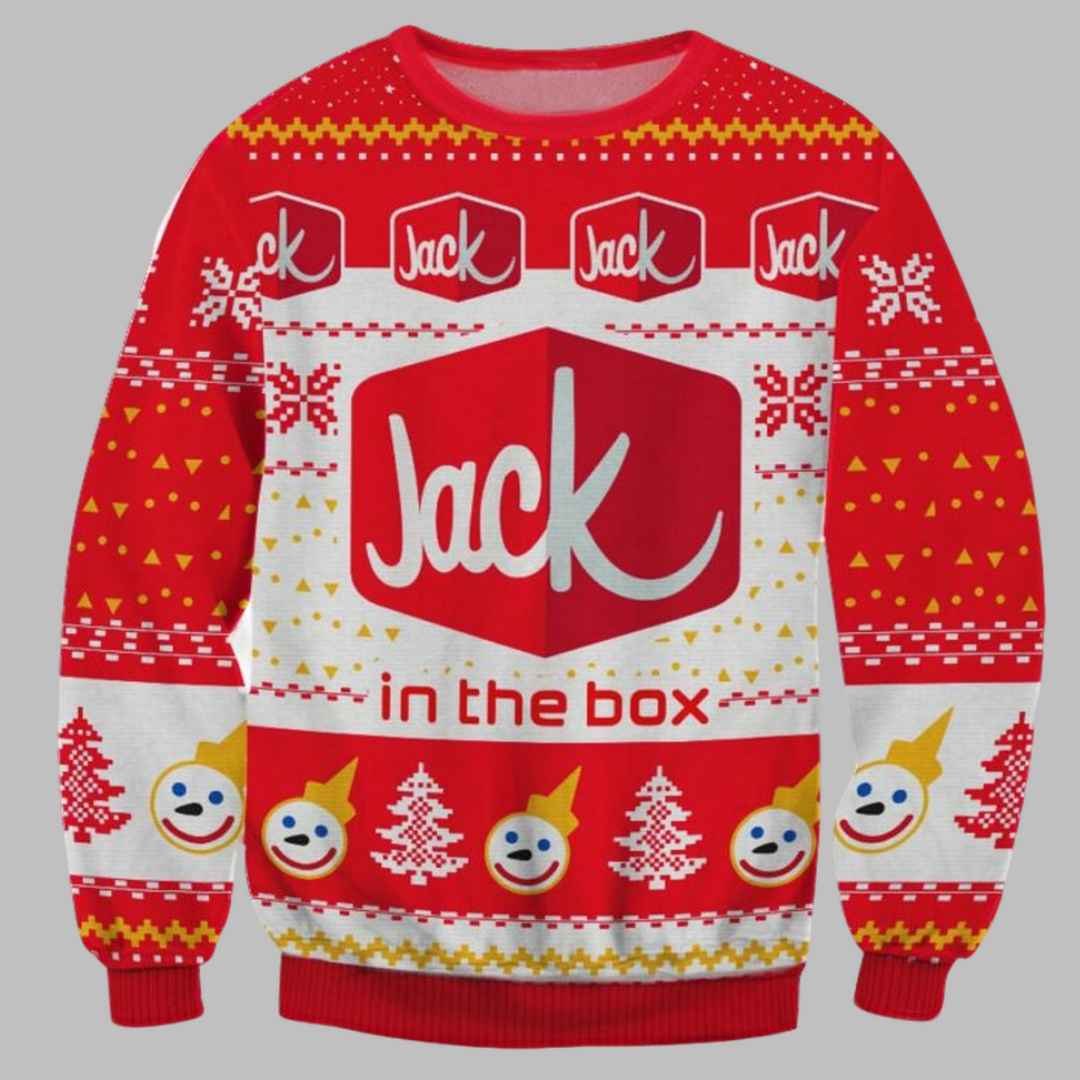 Jack In The Box Ugly Christmas Sweater