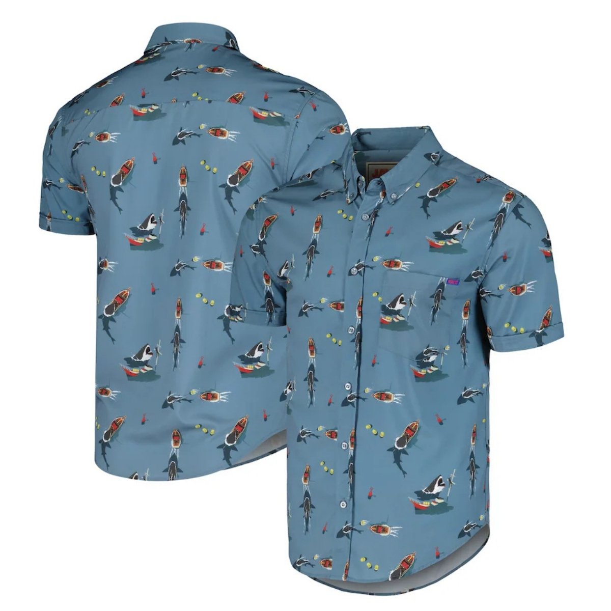 Jaws Gray Battle of Amity Hawaiian Shirt