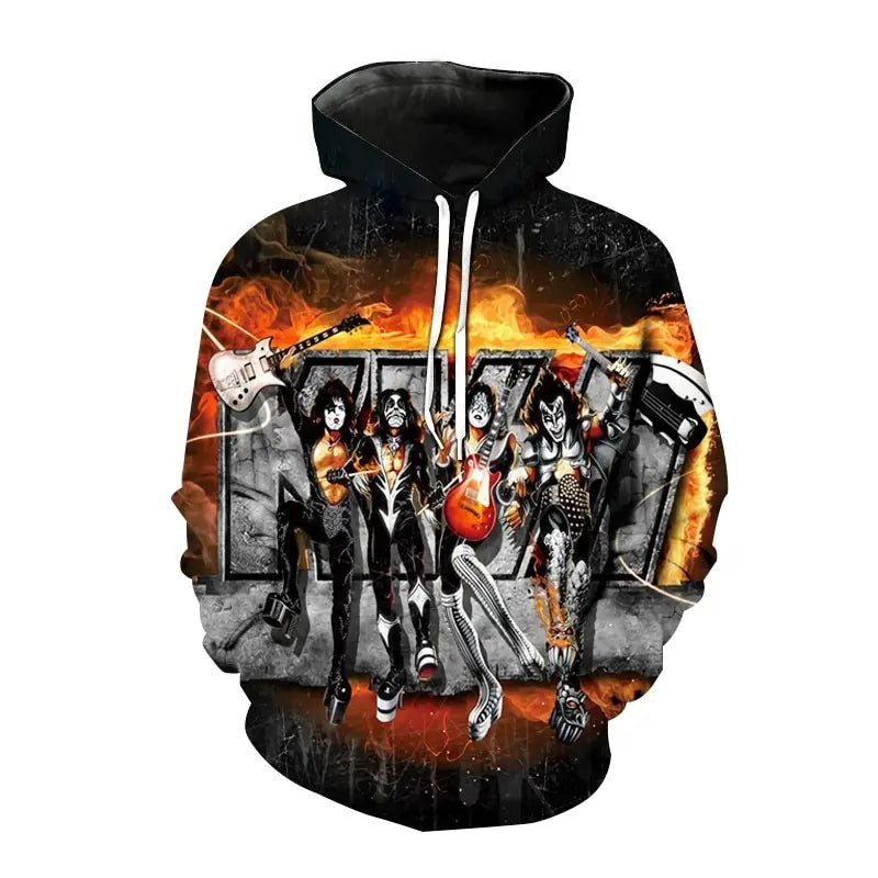 Kiss Music Band Hoodie