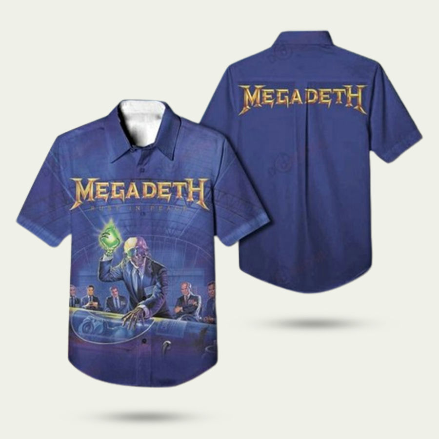 Megadeth Band Rust In Peace Hawaiian Shirt