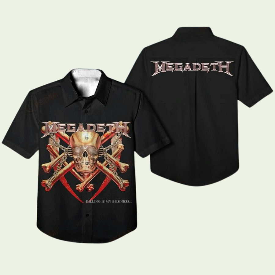 Megadeth Killing Business Hawaiian Shirt