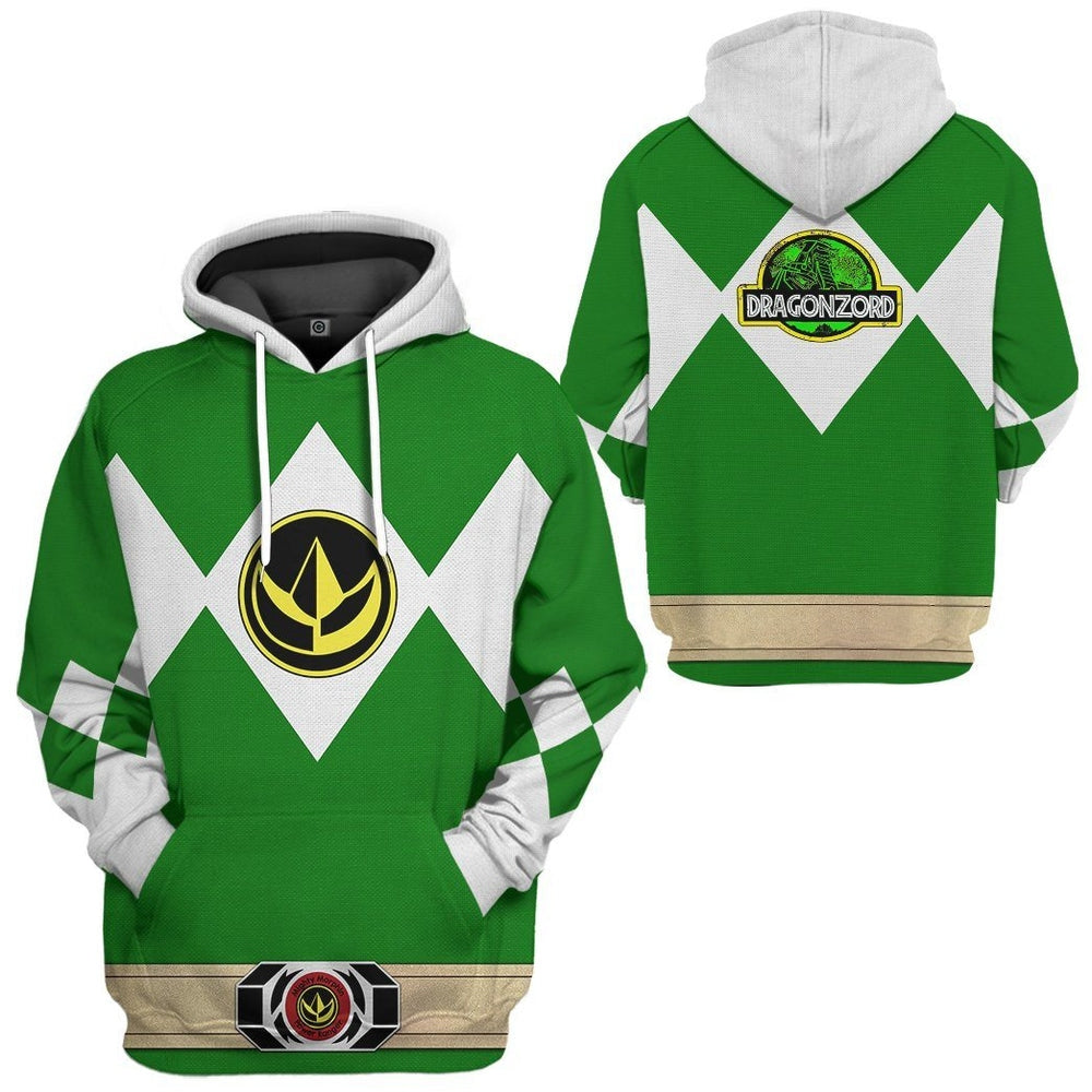 Mighty Morphin Power Ranger Green Hoodie