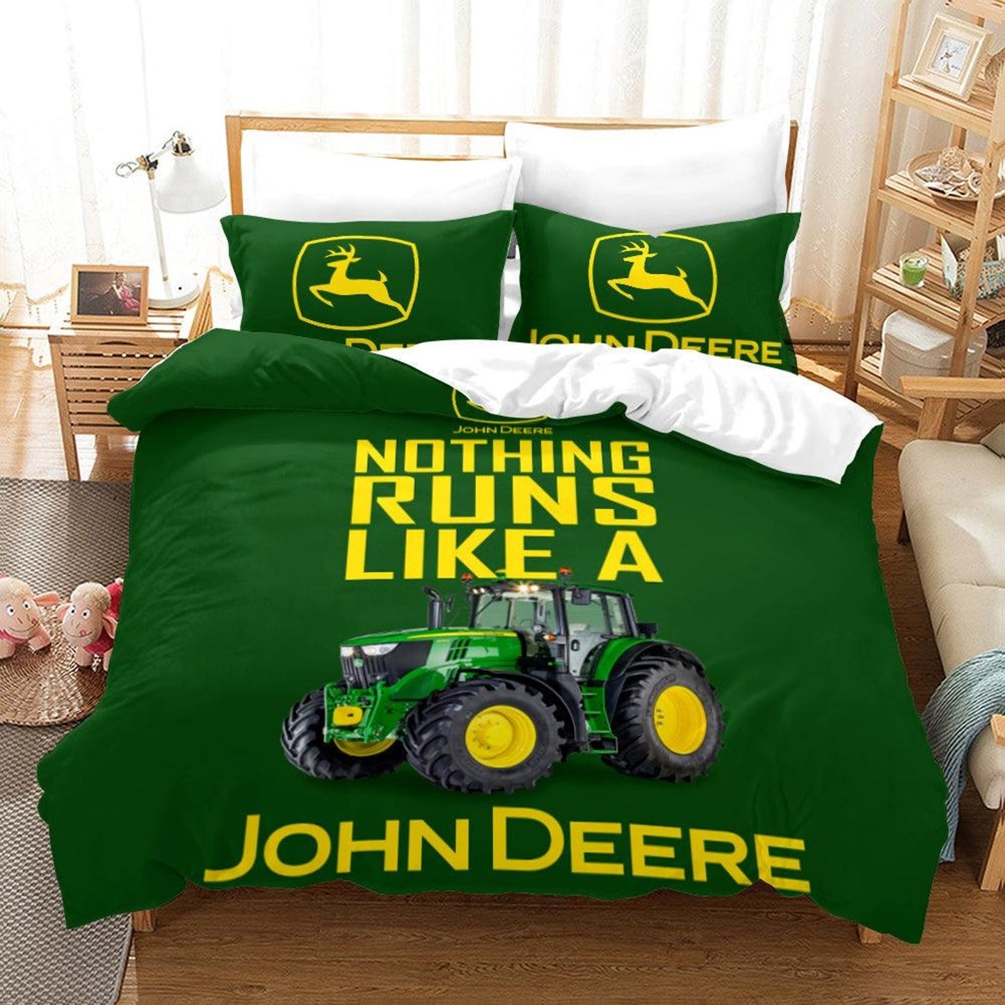 Nothing Runs Like A John Deere Tractor Bedding Set