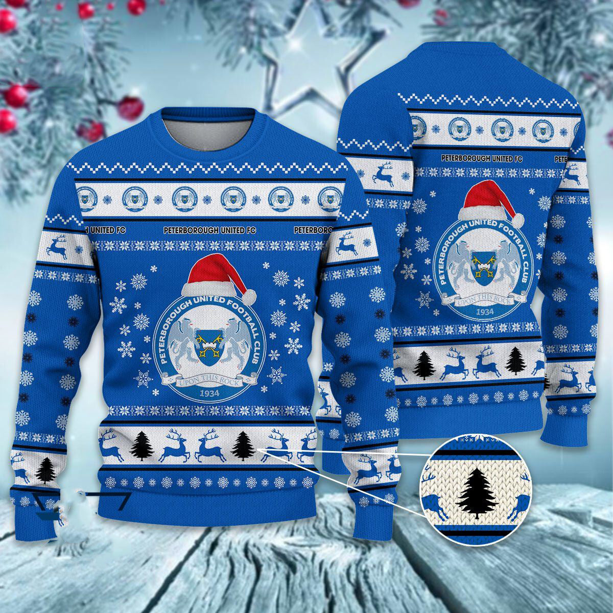Peterborough United Christmas Ugly Sweater