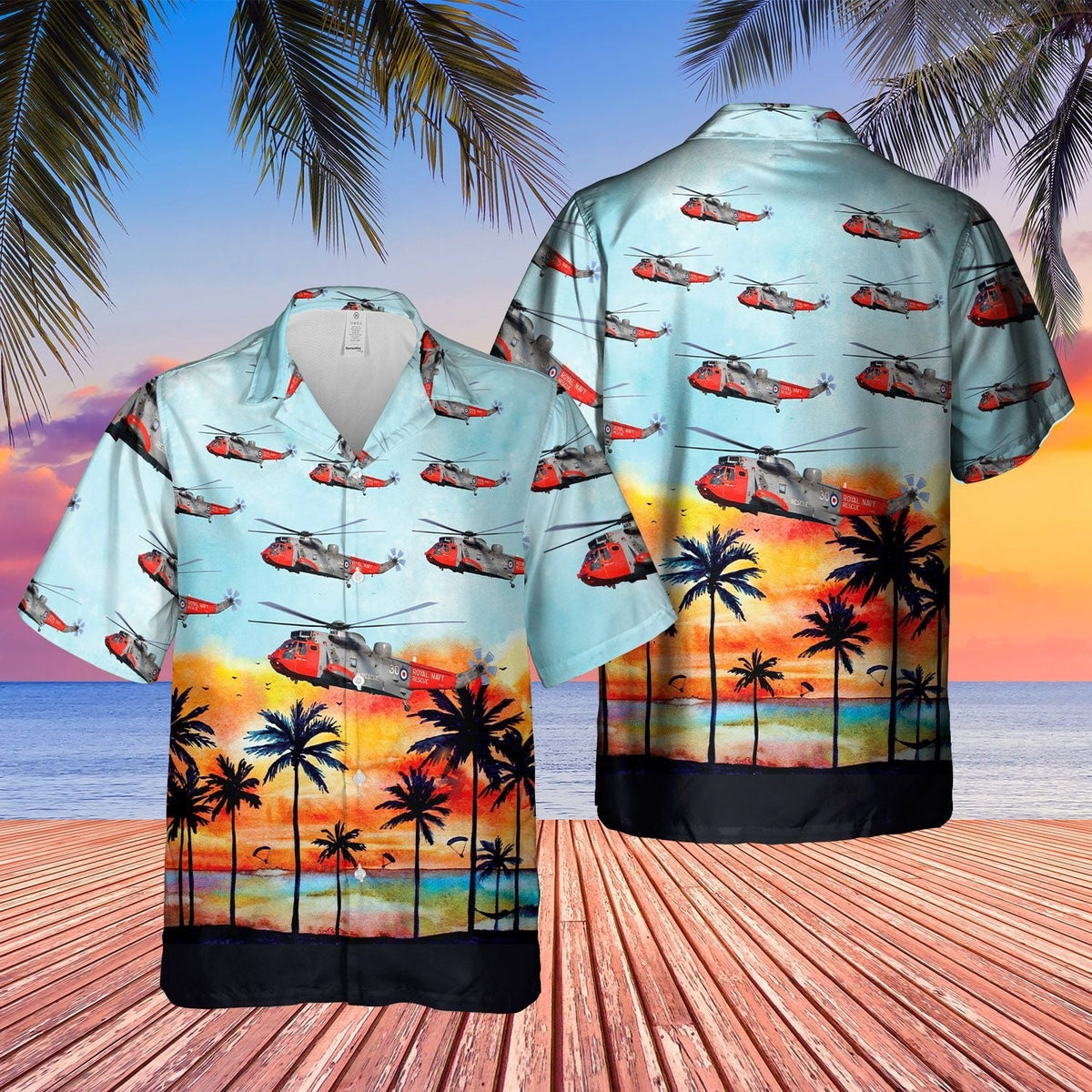 Royal Navy Westland Sea King HAS 5 Hawaiian Shirt