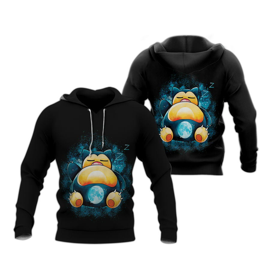 Sleeping Snorlax Pokemon Hoodie