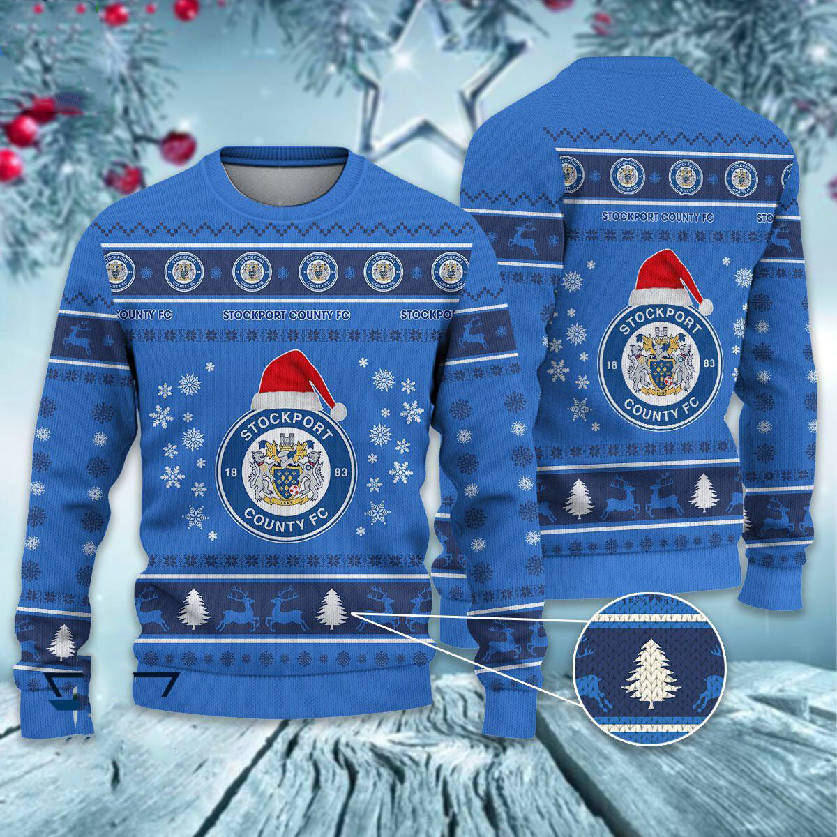 Stockport County Christmas Ugly Sweater
