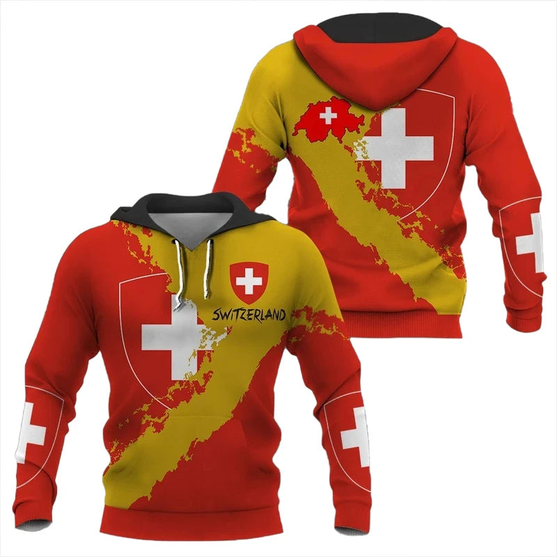 Switzerland Flag Hoodie