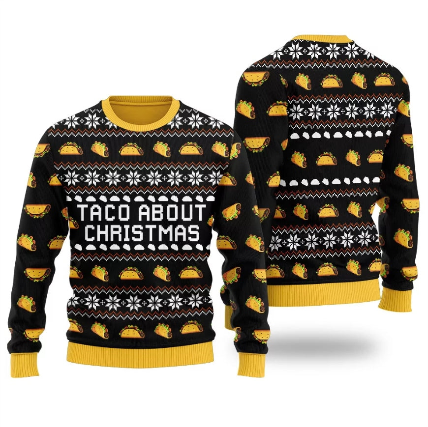 Taco About Christmas Ugly Christmas Sweater