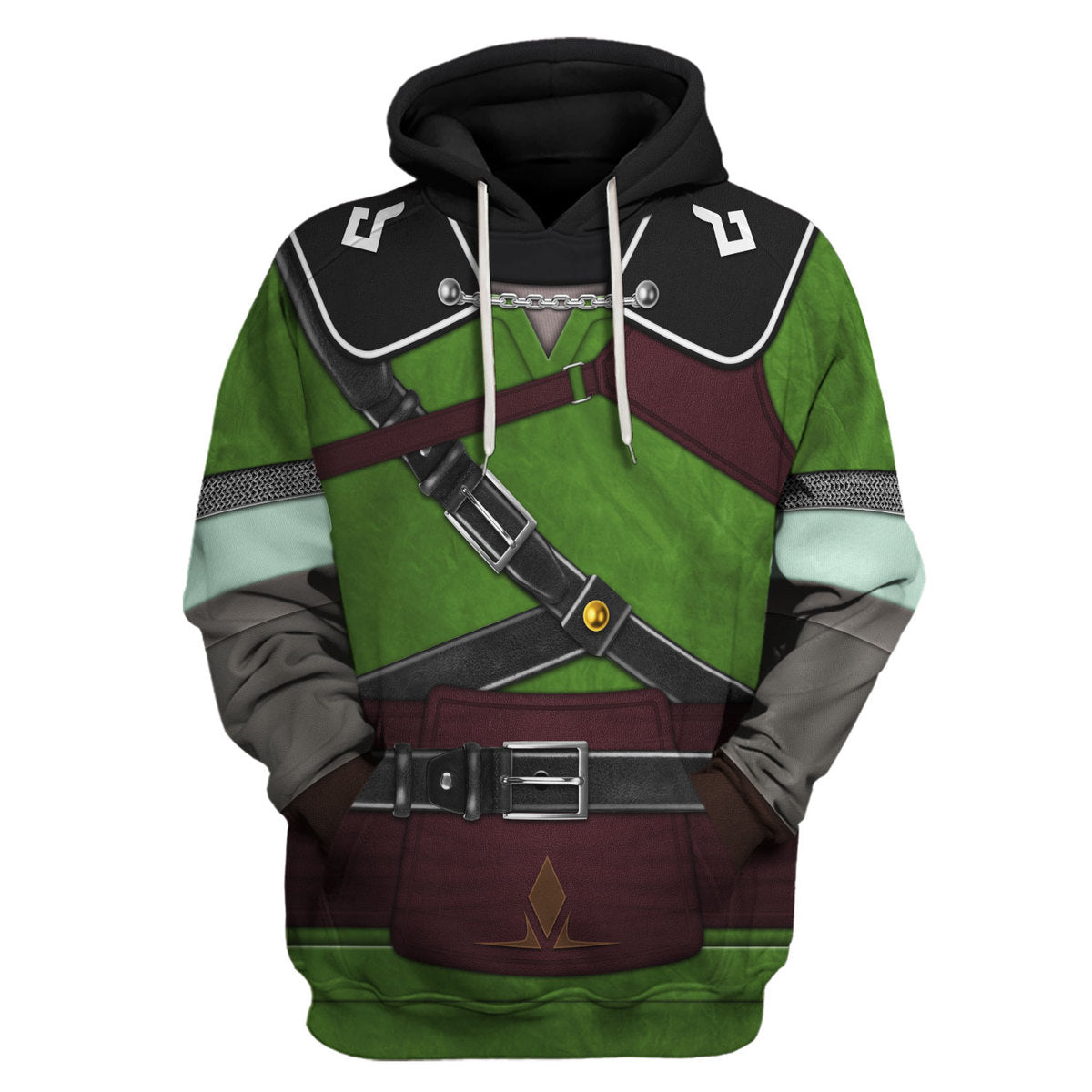 Tears Of The Kingdom Knights of Skyloft Green Hoodie