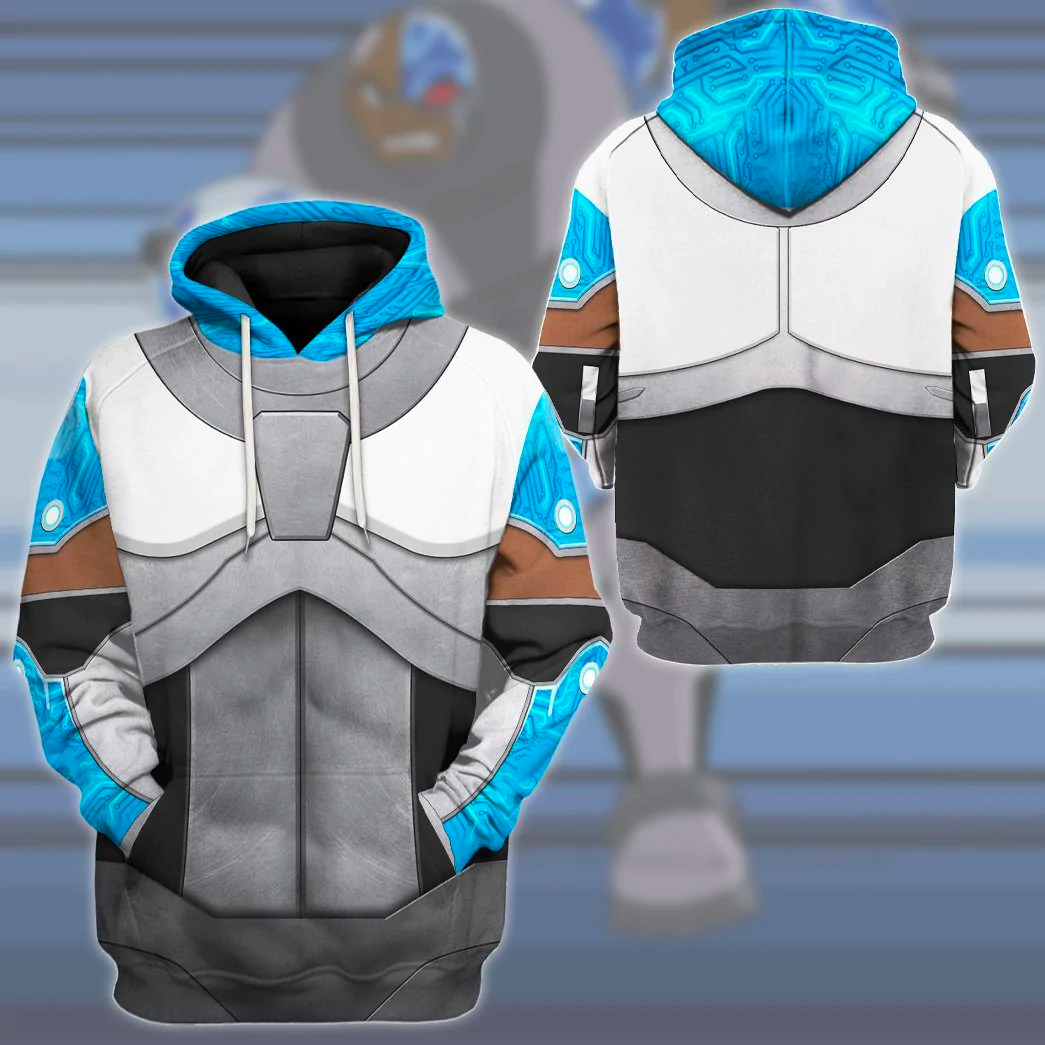 Teen Titan Cyborg Cosplay Hoodie