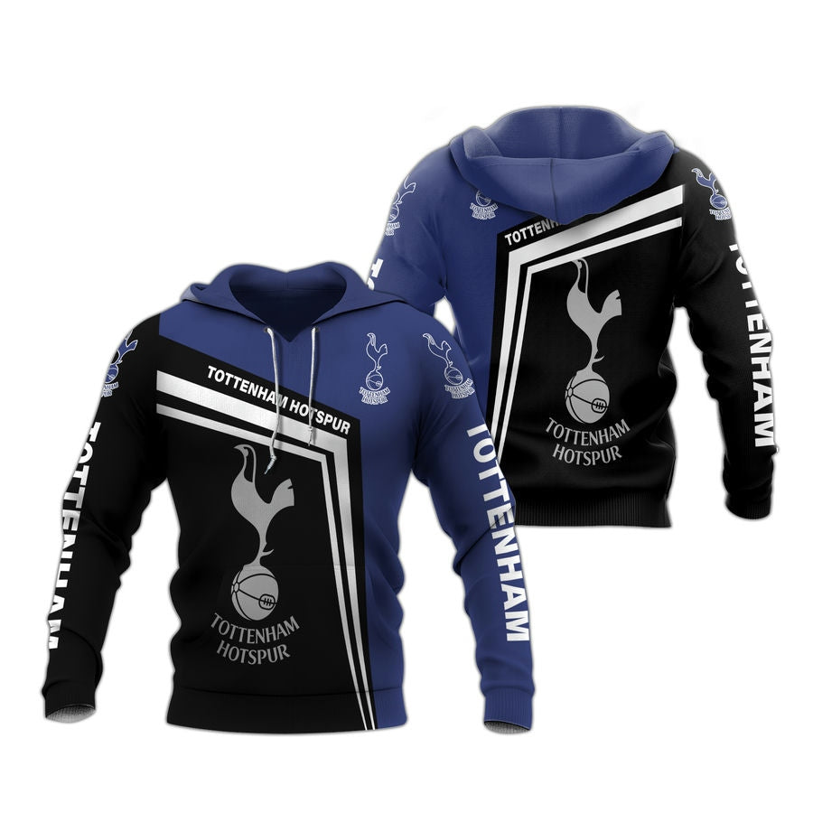 Tottenham Hotspur Black Blue Hoodie