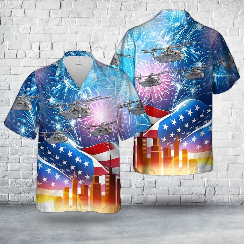 US Marine Corps Sikorsky Ch-53K King Stallion Hawaiian Shirt