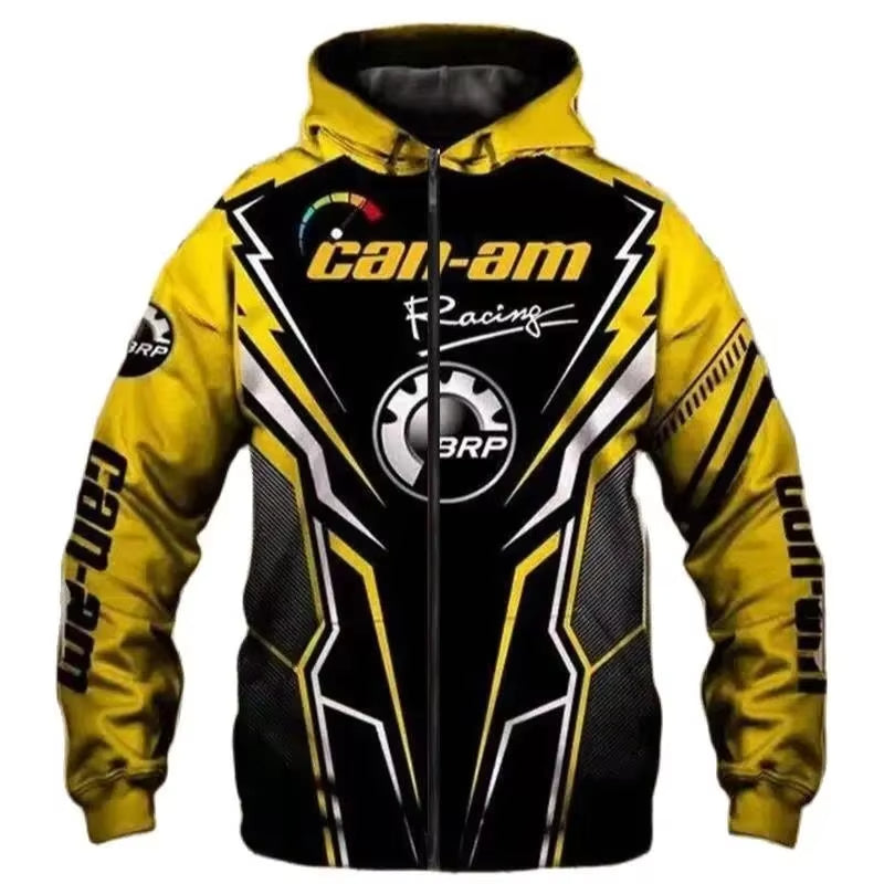 Yellow BRP Can-am Racing Hoodie