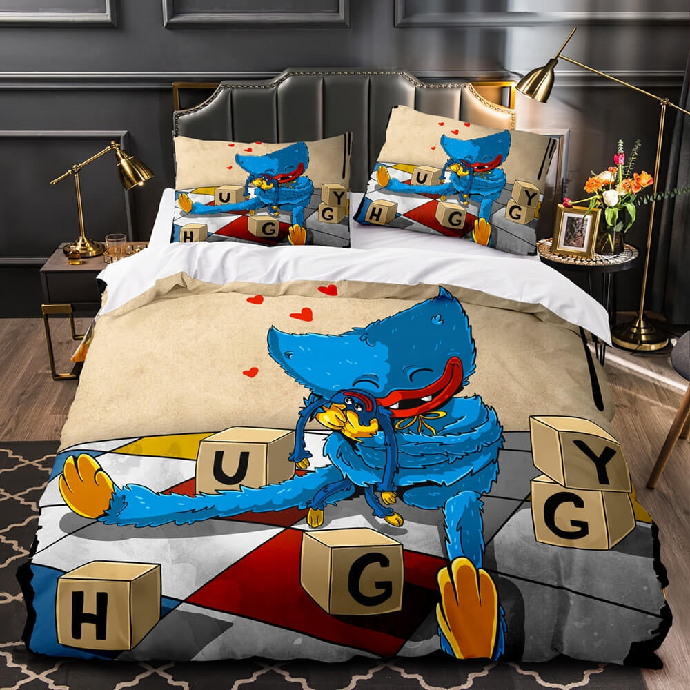 Blue Poppy Playtime Bedding Set