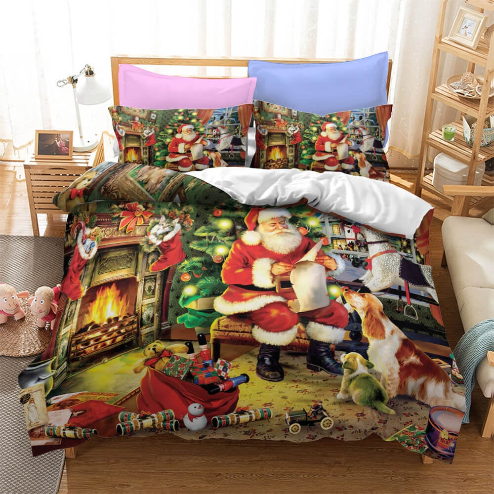 Christmas Santa Claus Bedding Sets