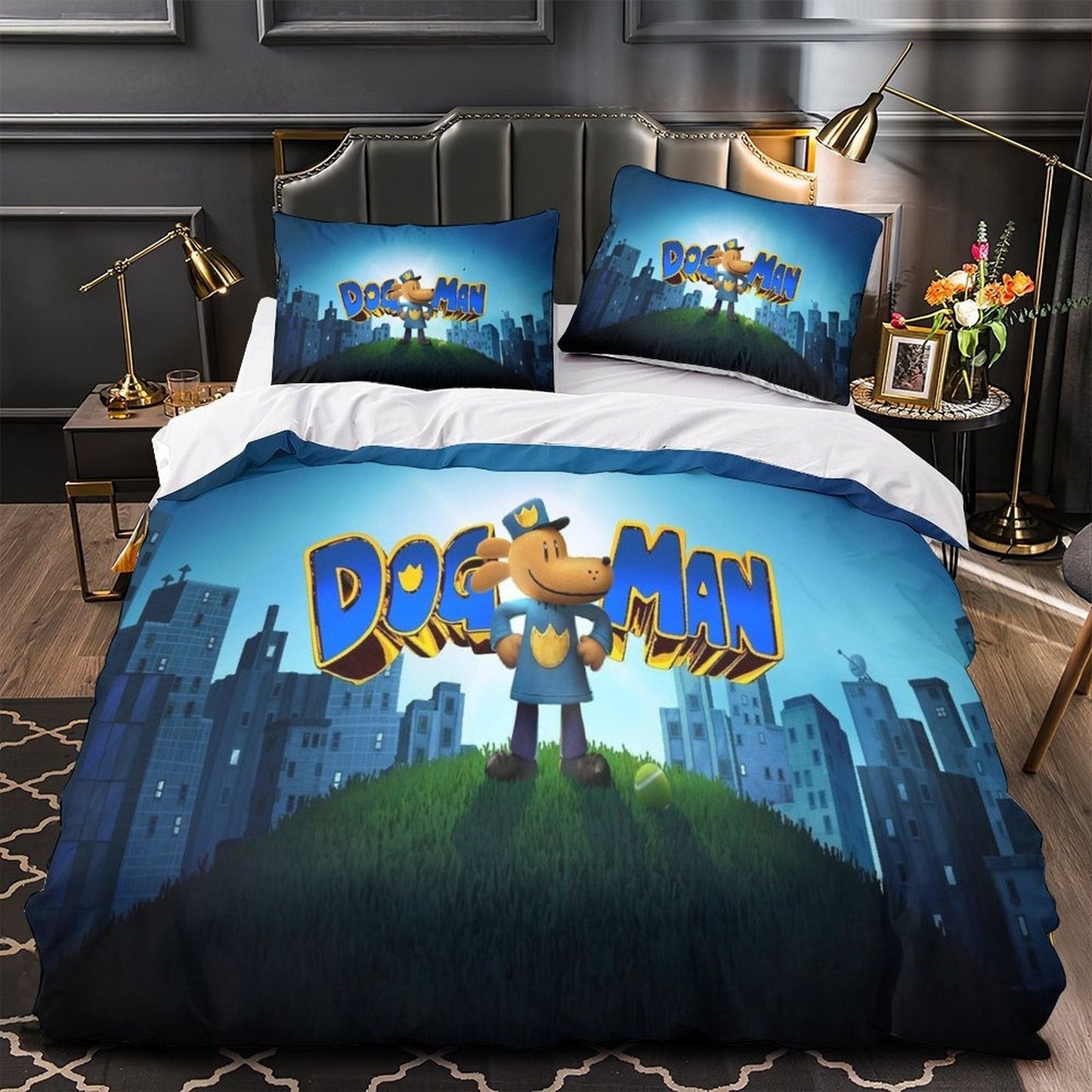 Dog Man Bedding Set