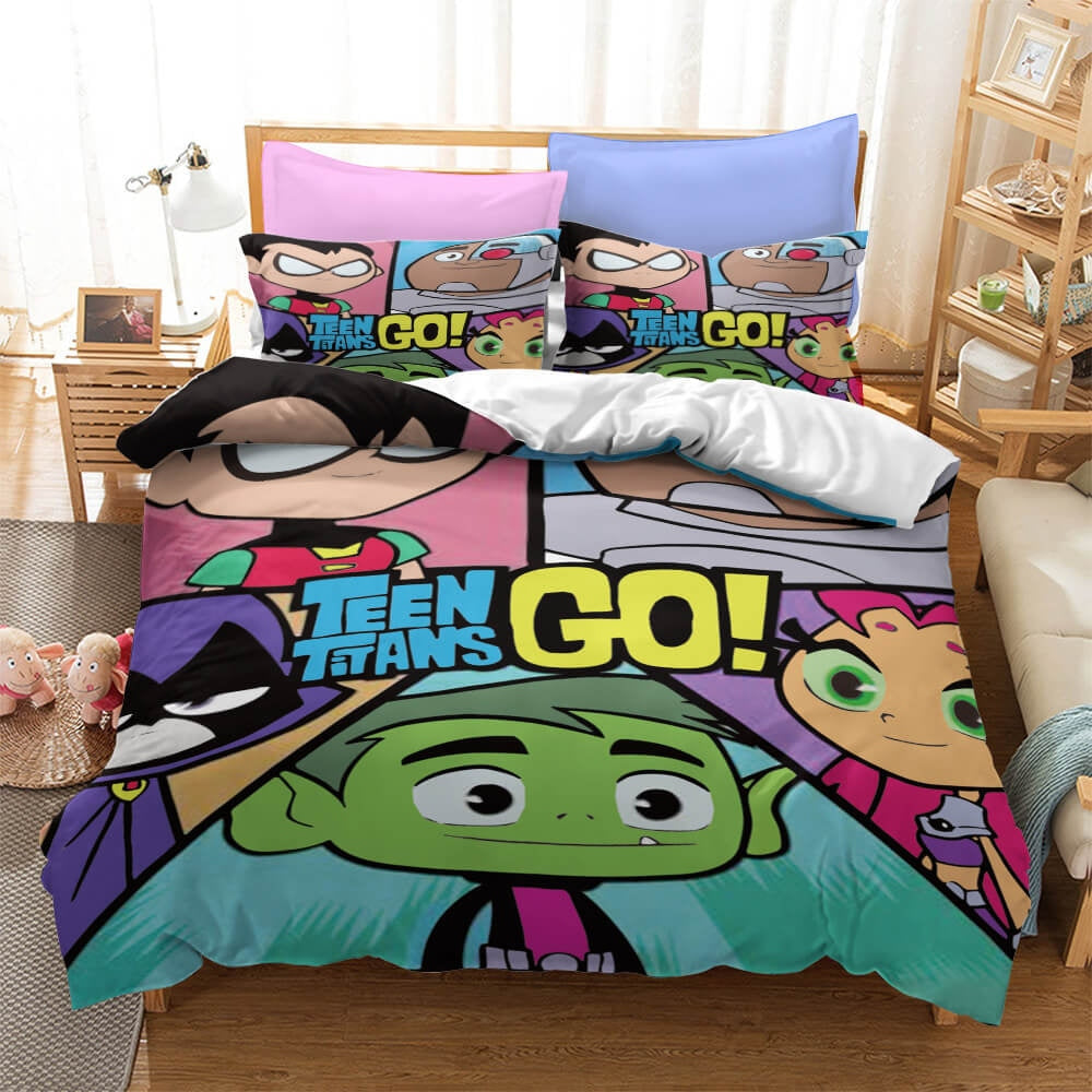 Teen Titans Go Bedding Set Single Double King Size
