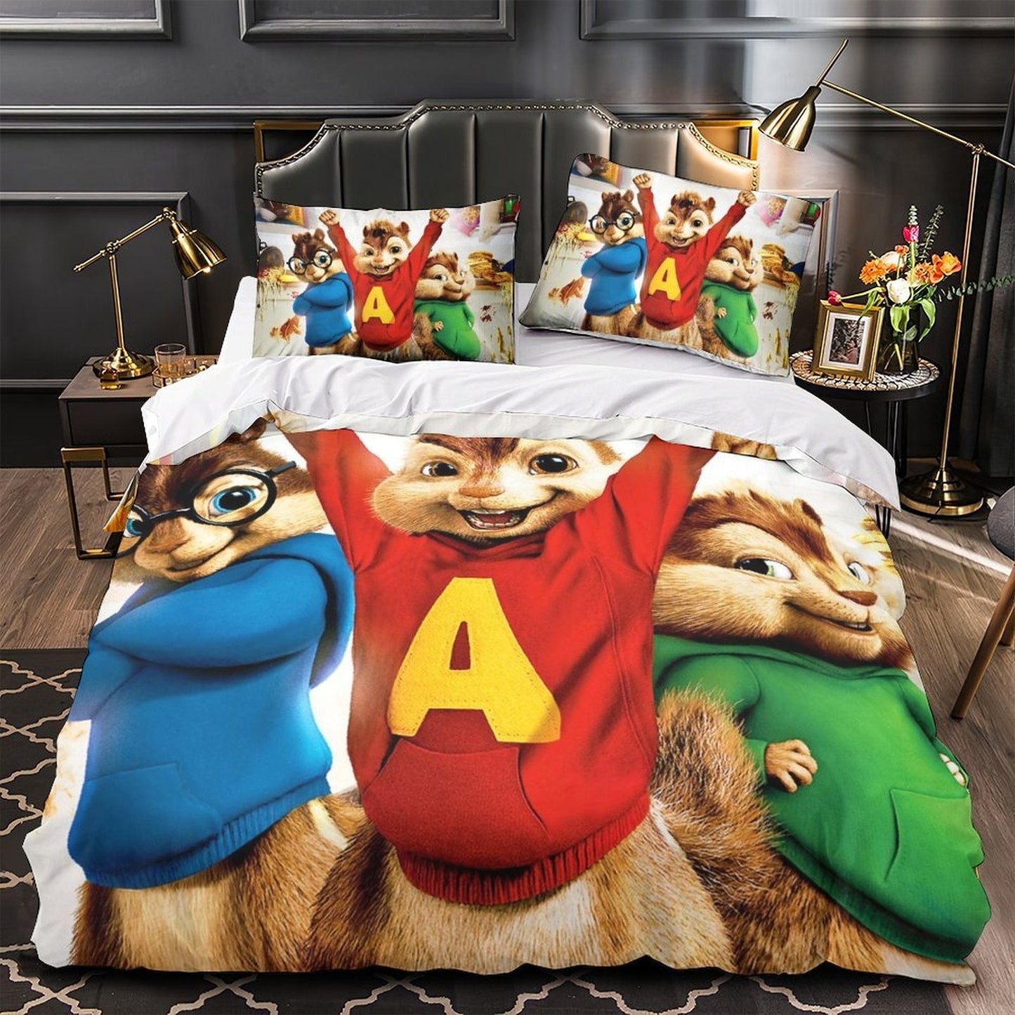 Alvin and the Chipmunks Bedding Set With Pillowcases