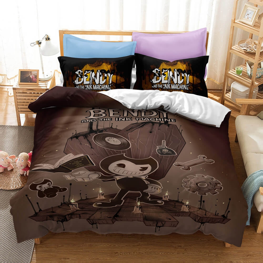 Bendy And The Ink Machine Bedding Set with Pillowcases