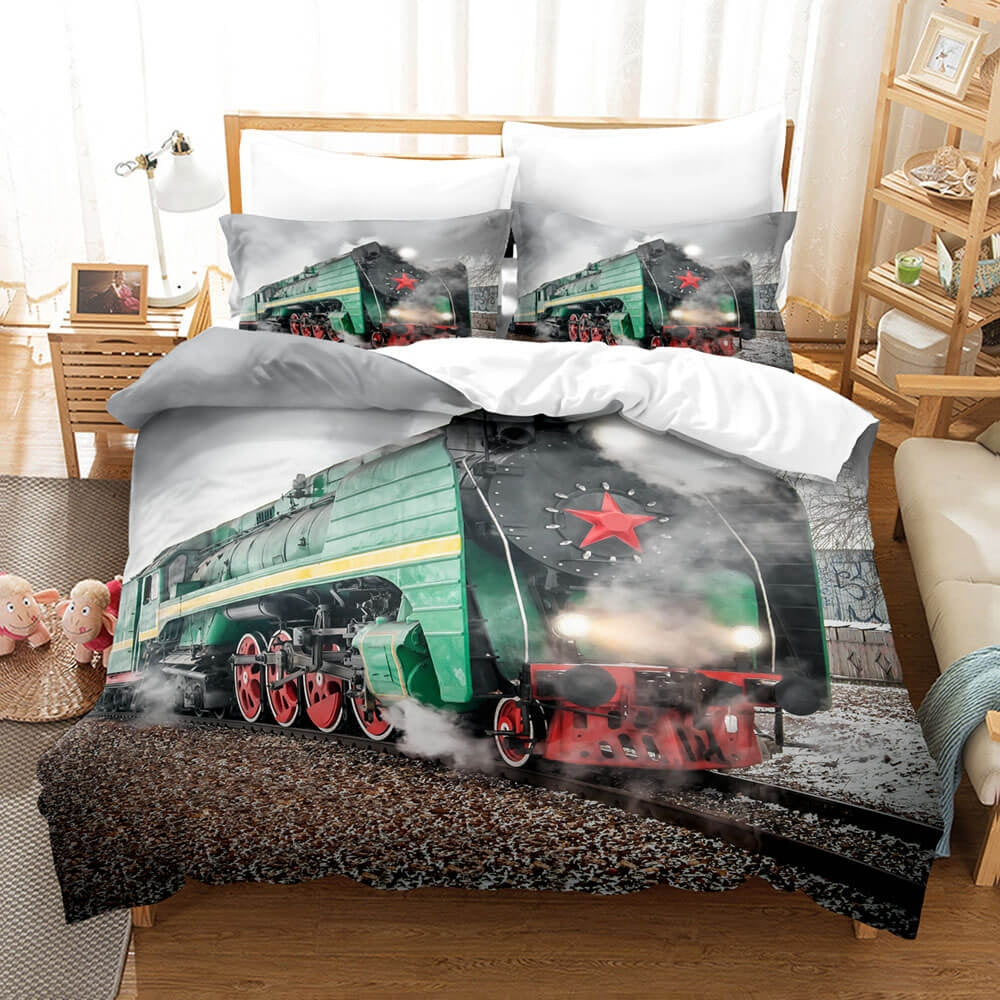 Steam Engine Train Bedding Set