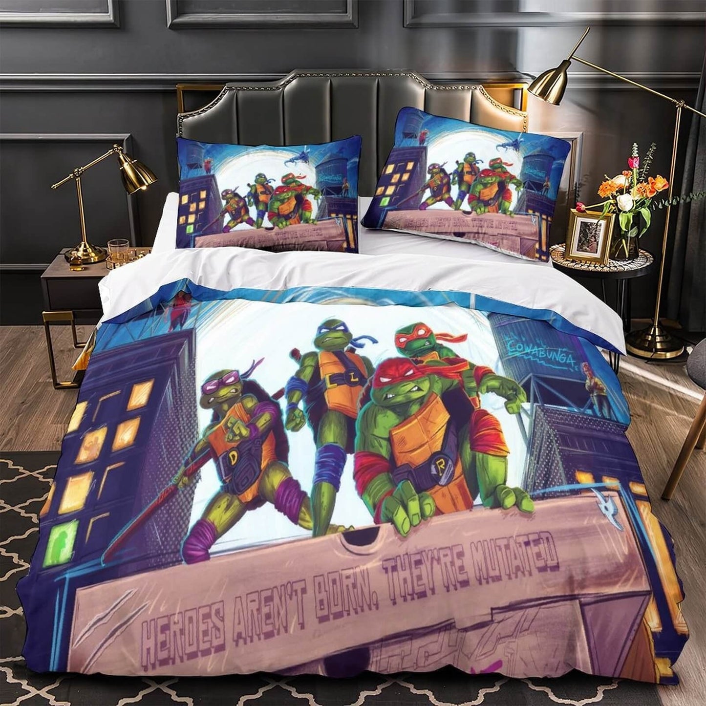 Ninja Turtles Bedding Set Single Double King Size