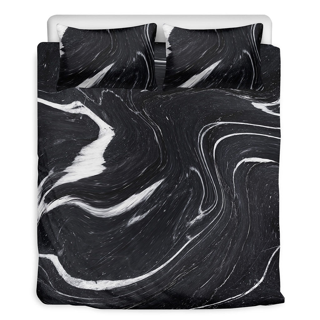 Black White Marble Bedding Set