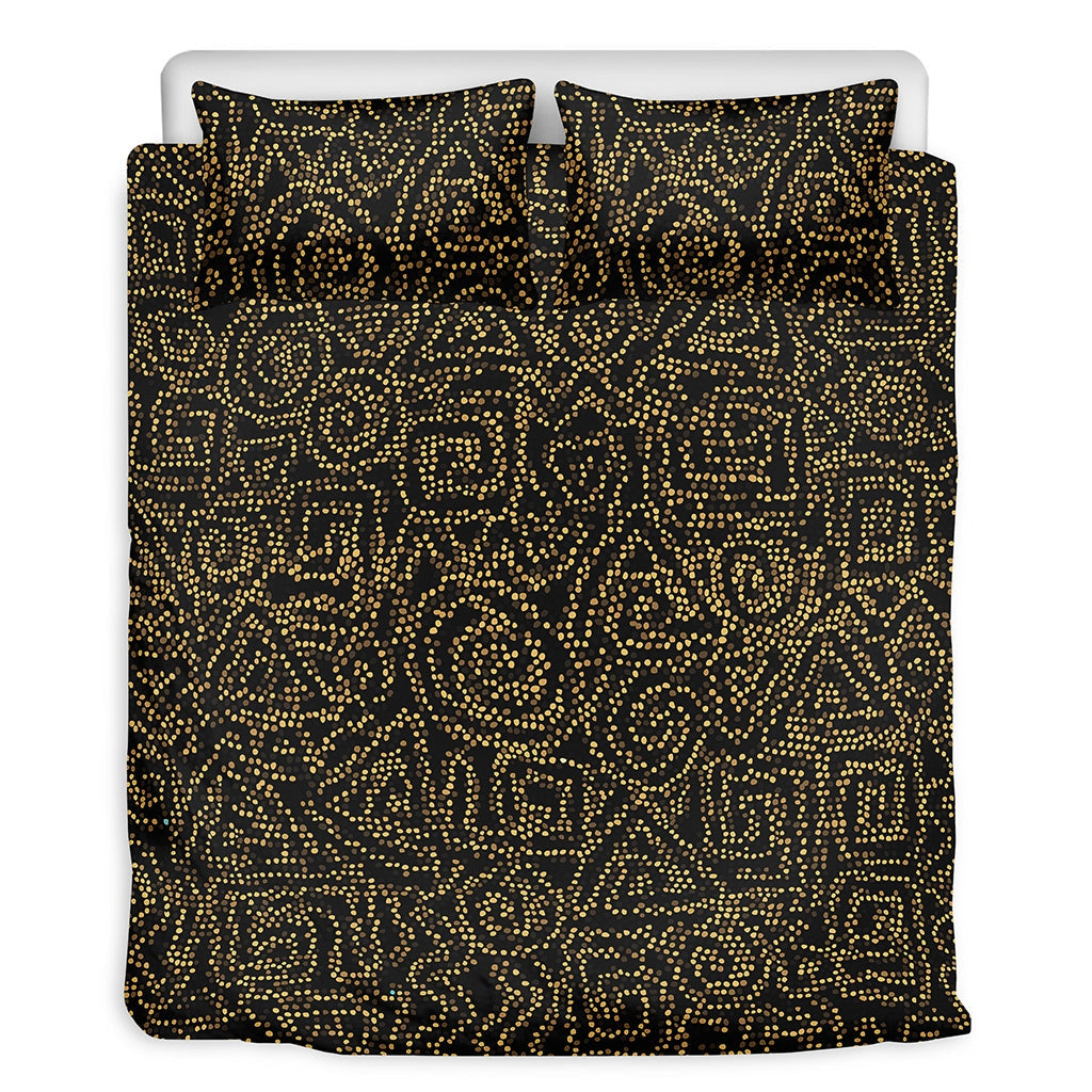 Black Gold Afrian Afro Bedding Set