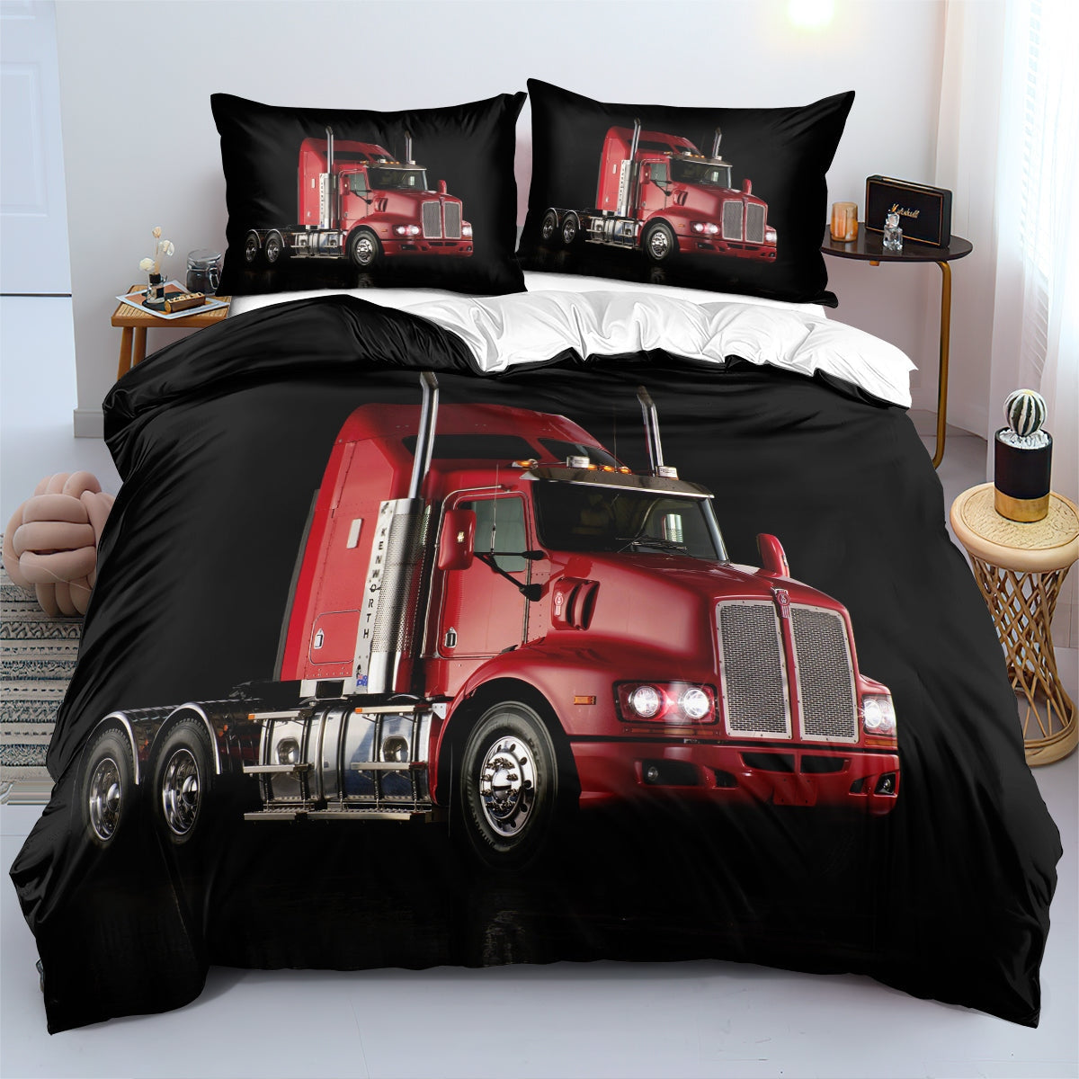 Kenworth Truck Bedding Set Single Double King Size